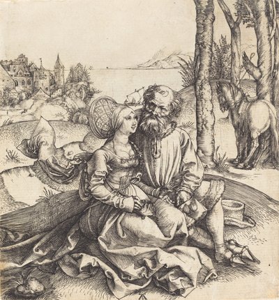 Das ungleiche Paar, 1495-1496 von Albrecht Dürer