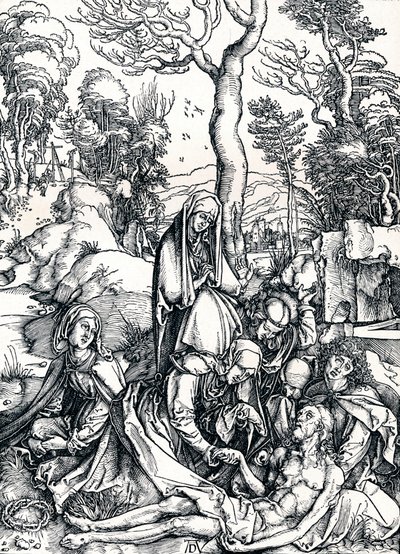 Die Beweinung Christi, 1498 von Albrecht Dürer