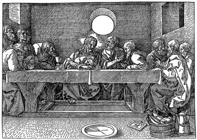 Das letzte Abendmahl, 1523, 1936 von Albrecht Dürer