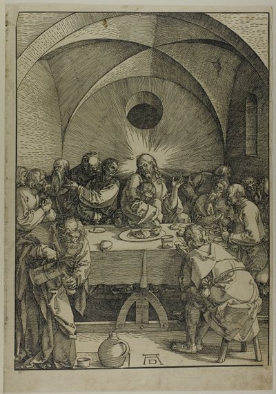 Das letzte Abendmahl, aus Die große Passion von Albrecht Dürer
