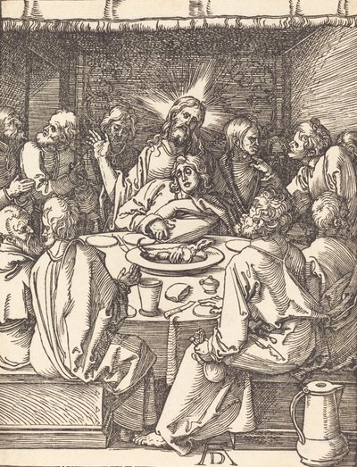 Das letzte Abendmahl, wahrscheinlich um 1509-1510 von Albrecht Dürer