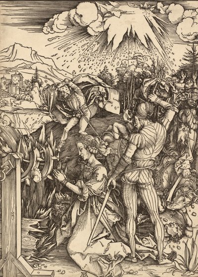 Das Martyrium der Heiligen Katharina, um 1497-1499 von Albrecht Dürer