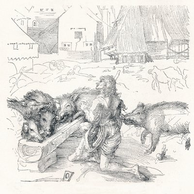 Der verlorene Sohn, um 1497, 1906 von Albrecht Dürer