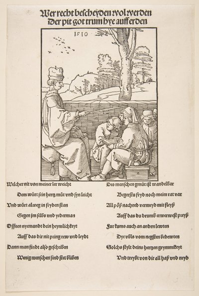 Der Schulmeister von Albrecht Dürer