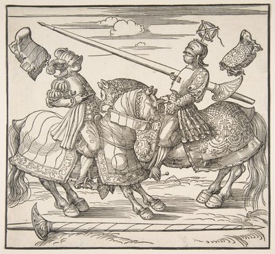Das Turnier zu Pferd, ca. 1517-18 von Albrecht Dürer