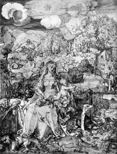 Die Jungfrau und viele Tiere, 1505, 1936 von Albrecht Dürer