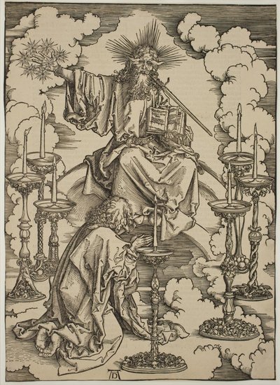 Die Vision der sieben Leuchter von Albrecht Dürer