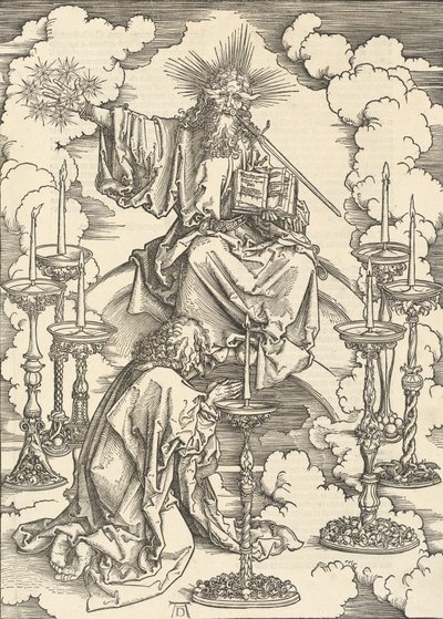 Die Vision der sieben Leuchter, 1498 von Albrecht Dürer