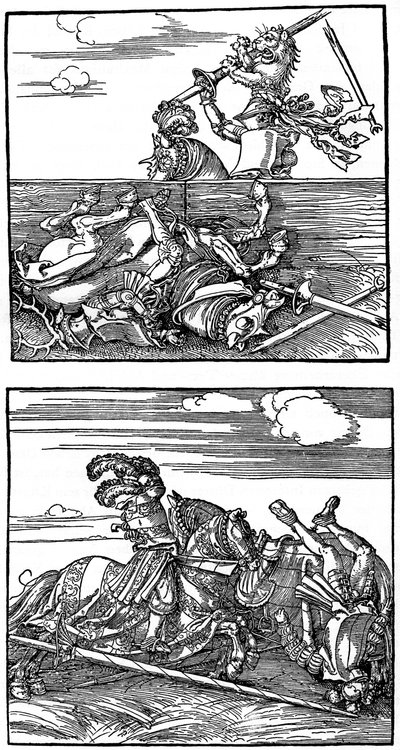 Turnierszenen, 1515-1516, 1936 von Albrecht Dürer