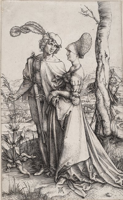 Junges Paar von Tod bedroht Die Promenade von Albrecht Dürer