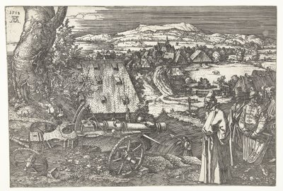 Landschaft mit Kanone von Albrecht Dürer or Duerer
