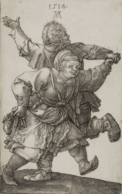 Bauernpaar tanzt, 1514 von Albrecht Dürer