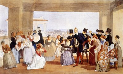 Fest in Rom von Aleksandr Andreevich Ivanov