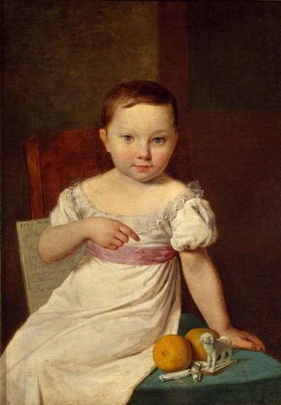 Porträt von Nastenka Khavskaya, 1826 von Aleksei Gavrilovich Venetsianov