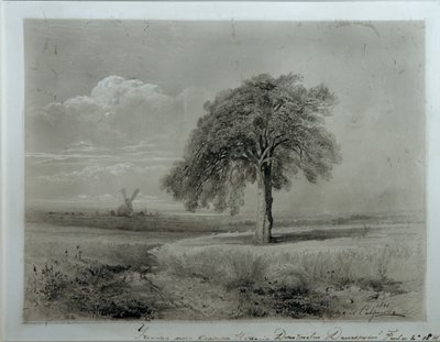 Landschaft mit Windmühle von Alexei Kondratjewitsch Sawrassow
