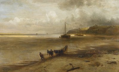 Die Wolga bei Jurjewez, 1870 von Alexei Kondratjewitsch Sawrassow
