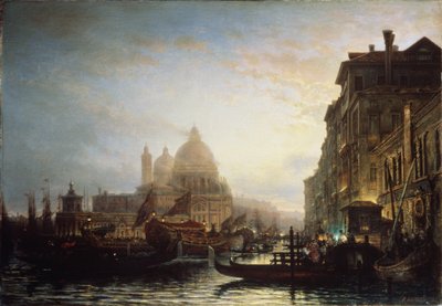 Venedig bei Nacht, 1856 von Aleksei Petrovich Bogolyubov