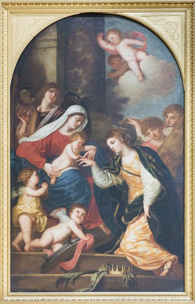 Mystische Hochzeit der Heiligen Katharina von Alessandro (1588 1648) Varotari