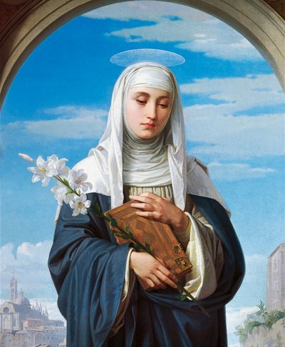 Die heilige Katharina von Siena von Alessandro Franchi