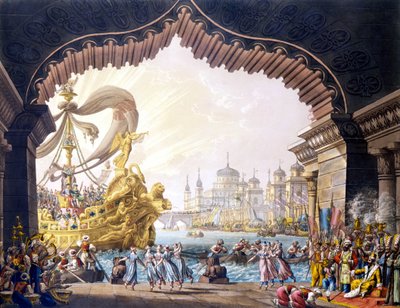 Il crociato in Egitto von Alessandro Sanquirico