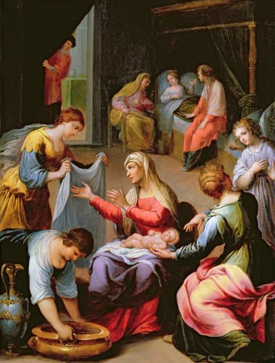 Die Geburt der Jungfrau von Alessandro di Agostino Casolani