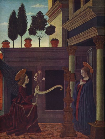 Die Verkündigung, ca. 1449-1454 von Alesso Baldovinetti