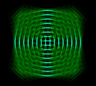 Optische Geometrie in Grün von Alex Caminker