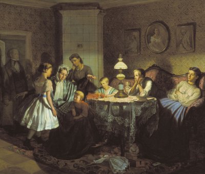 Großmutters Märchen, 1866 von Alexander Andreyevich Krasnoselsky