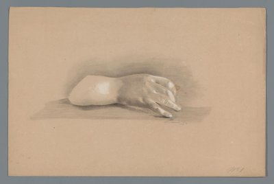 Gipsmodell einer Hand von Alexander Cranendoncq