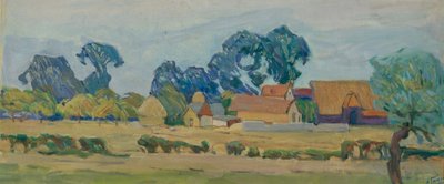 Ein Bauernhof in England von Alexander Fyodorovich Gaush