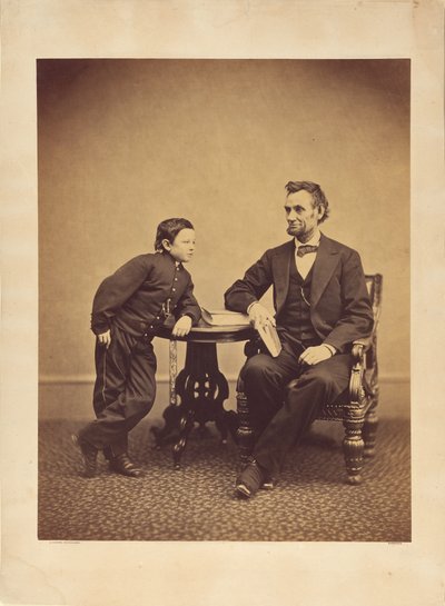[Abraham Lincoln und sein Sohn Thomas (Tad)] von Alexander Gardner