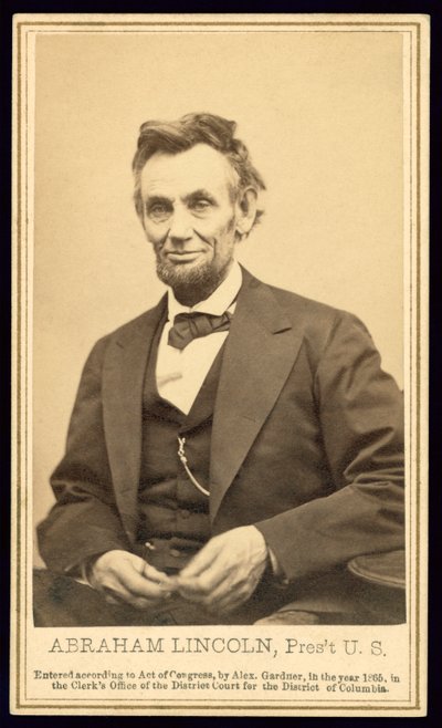 Porträt von Lincoln von Alexander Gardner von Alexander Gardner