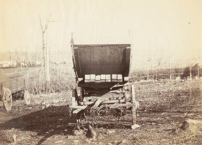 Ohne Titel, [Feldtelegraphenwagen] von Alexander Gardner
