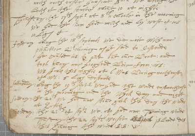 Tagebuch von Alexander Gillespie, Detail, 1674 von Alexander Gillespie