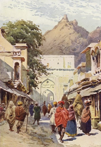 Die Hauptstraße von Alwar von Alexander Henry Hallam Murray