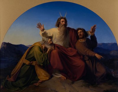 Moses, Aaron und Hur, 1837 von Alexander Heubel