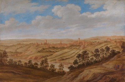 Richmond Castle, Yorkshire, 1639 von Alexander Keirincx