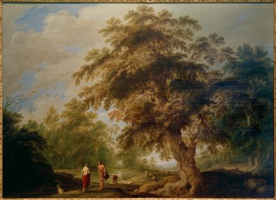 Landschaft mit Apollo und der Kumeischen Sibylle von Alexander Keirncx