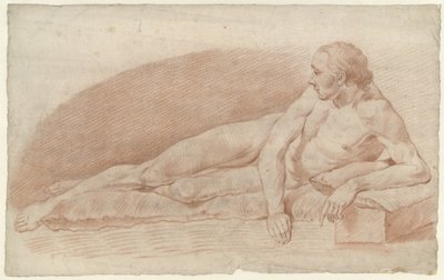 Liegender männlicher Akt, nach rechts von Alexander Liernur