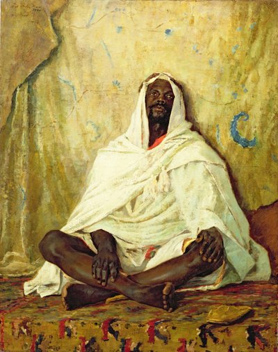 Sitzender Araber von Alexander Mann
