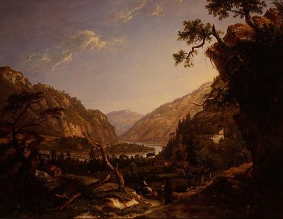 Felsige Flusslandschaft in Tirol von Alexander Nasmyth