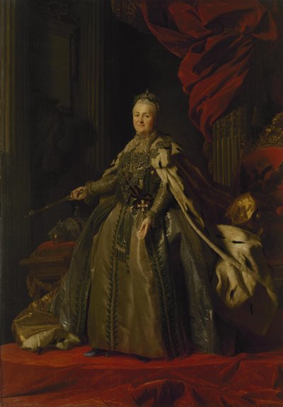 Porträt von Katharina II., 1776-77 von Alexander Roslin