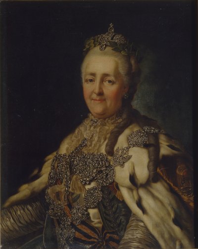 Porträt der Kaiserin Katharina II. von Alexander Roslin