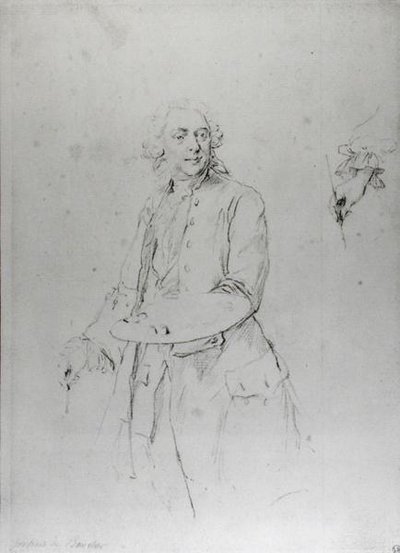Porträt von Francois Boucher (1703-70) von Alexander Roslin