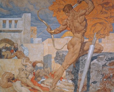 Apollo, die Pestpfeile aussendend von Alexander Rothaug