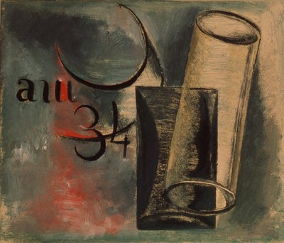Komposition mit geometrischen Körpern, 1934 von Alexander Vasilyevich Shevchenko