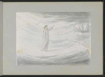 Christus geht auf dem Wasser von Alexander Ver Huell