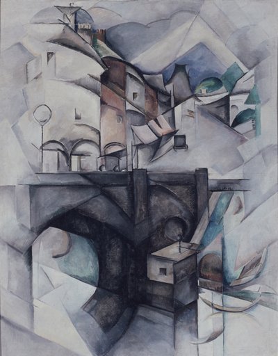 Die Brücke. Sèvres, 1912 von Alexandra Alexandrowna Exter