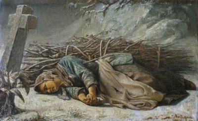 Die arme Frau, 1857 von Alexandre Antigna