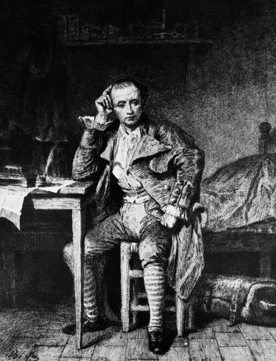 Porträt von Andre Marie Chenier von Alexandre Bida